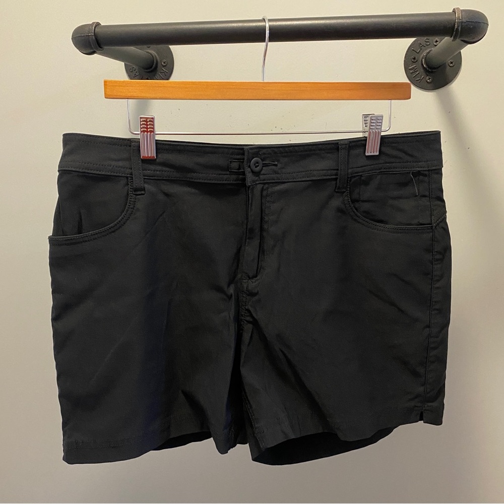 PrAna Halle Short II Hiking 5" Inseam Shorts Standard Fit Black Size 14